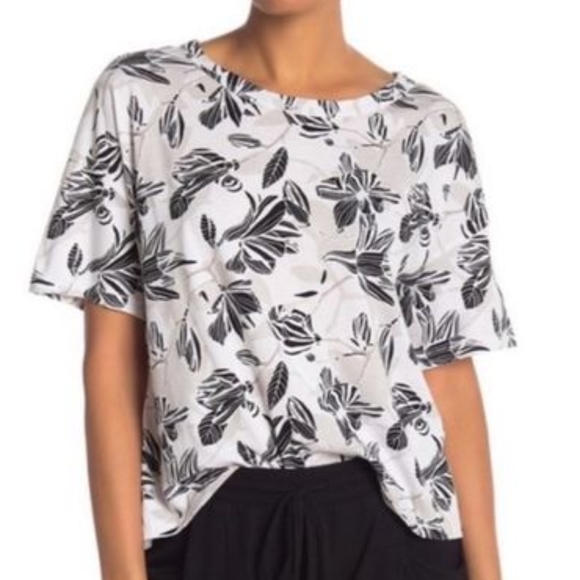 NWT, Michael Stars Crew Neck Floral Top - Picture 3 of 10